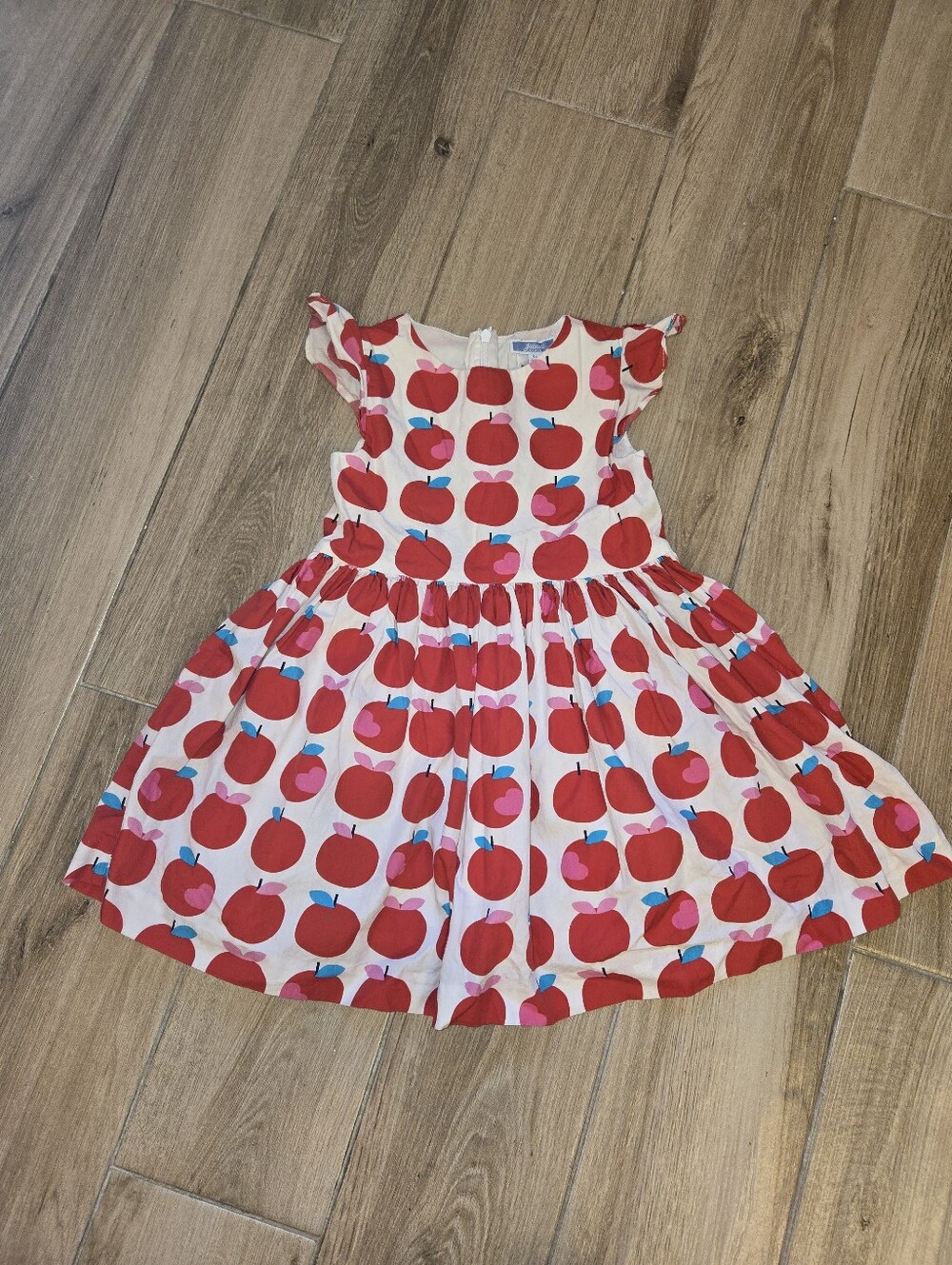 Jacadi Apple Print Dress, 4T